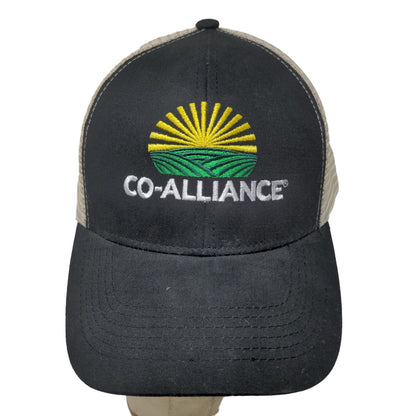 Hit Wear Men's Strapback Mesh Back Hat Black OSFM Embroidered Co Alliance Logo