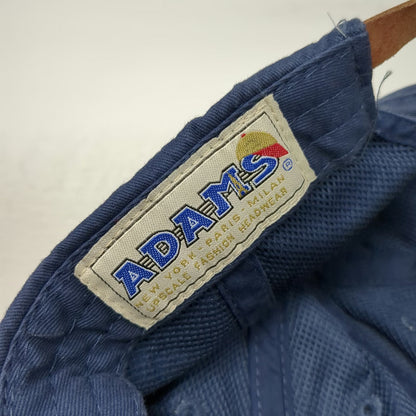 Adams Baseball Cap Blue One Size Nor-Lin-Sue Jen Anchor Leather Strapback Hat