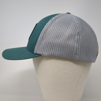 Columbia Baseball Cap Green XL Fitted Mesh Pacific Northwest Mountain Hat