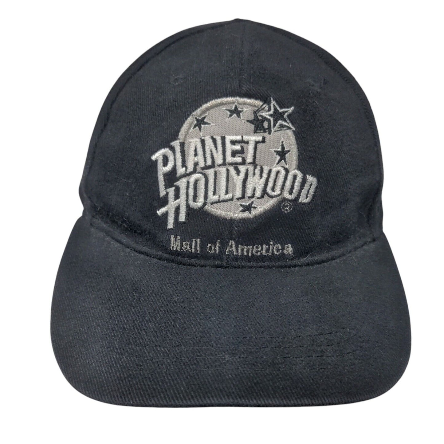 Planet Hollywood Mall of America Strapback Hat Black OSFA Adjustable Cotton