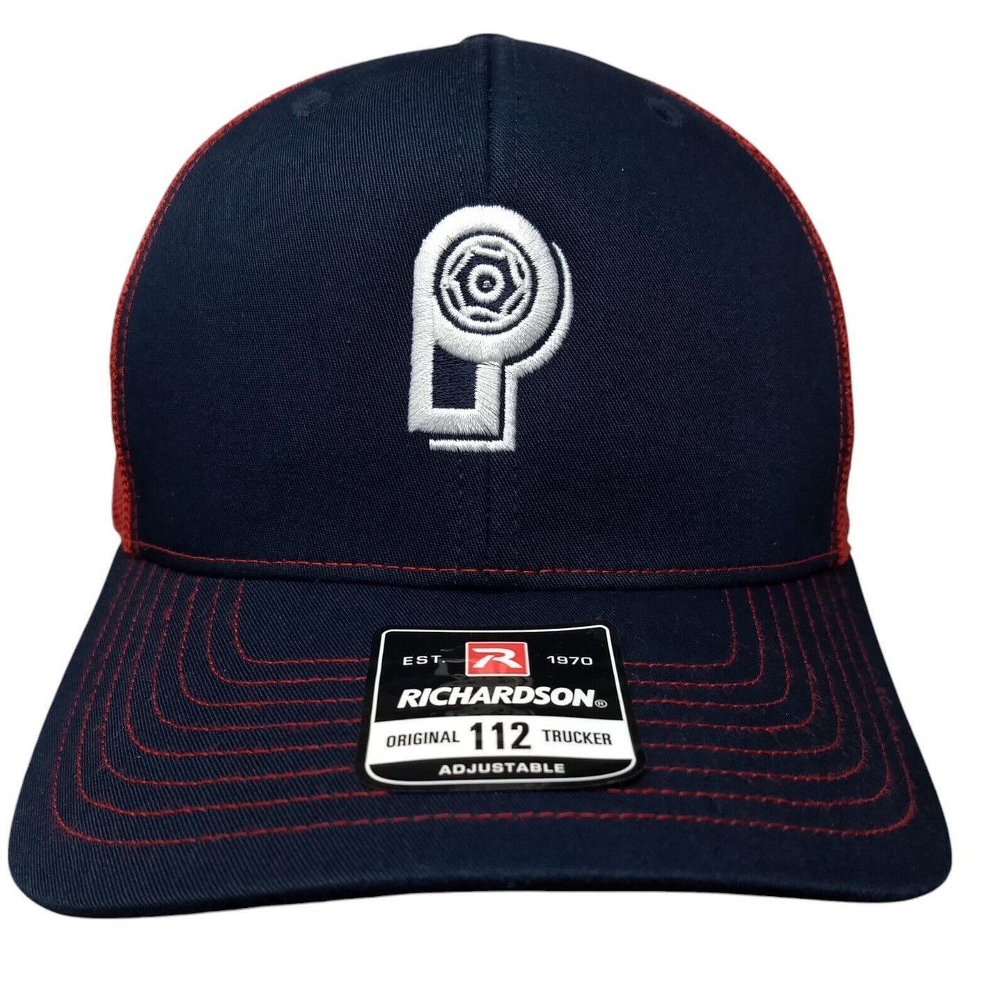 Richardson Snapback Trucker Hat Multi OSFA Embroidered Logo Mesh Back