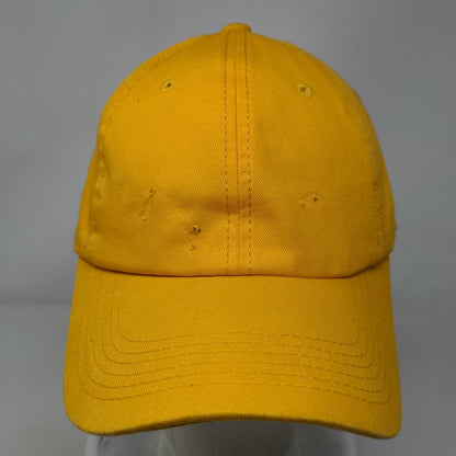 Unbranded Slideback Hat Yellow One Size Adjustable Solid 6 Panel