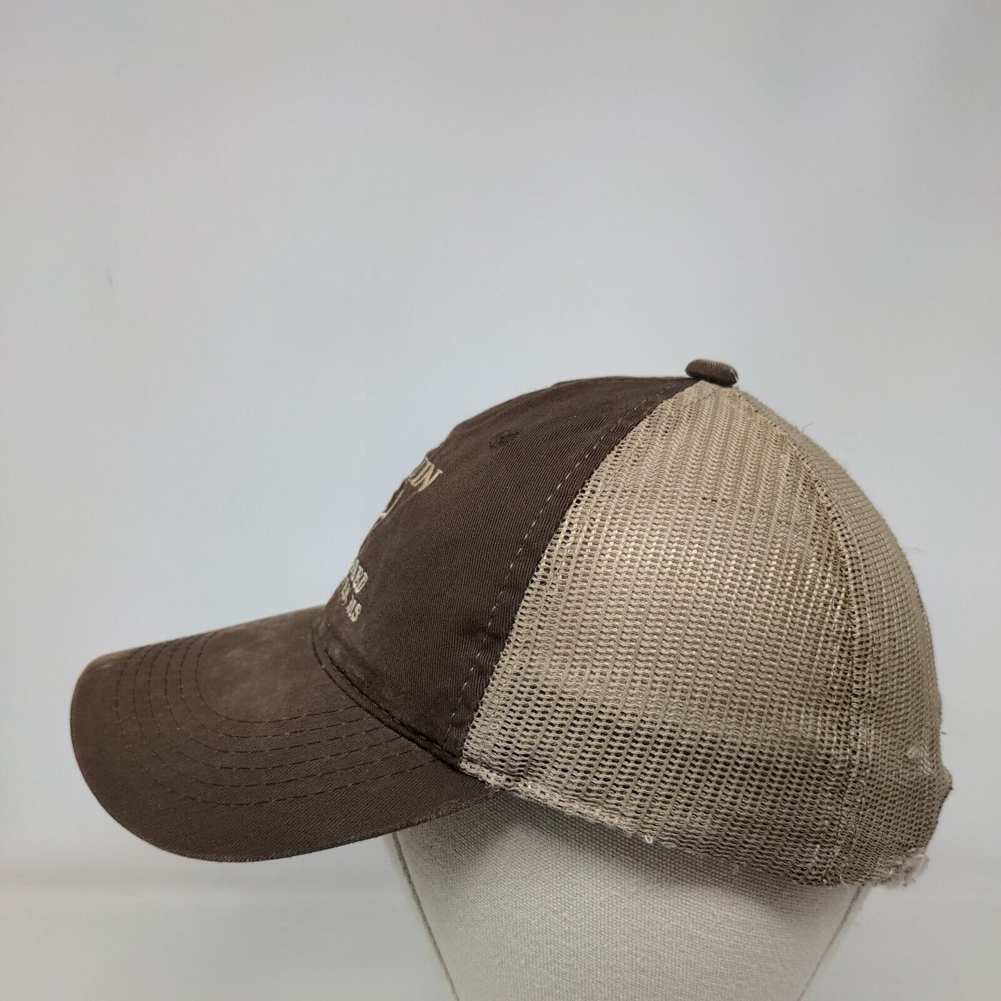 Co-Lin Feed & Seed Strapback Mesh Back Trucker Hat Brown OSFM 6 Panel