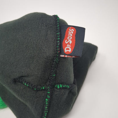 Dr. Seuss The Grinch Knit Beanie Hat Green One Size Braided Embroidered