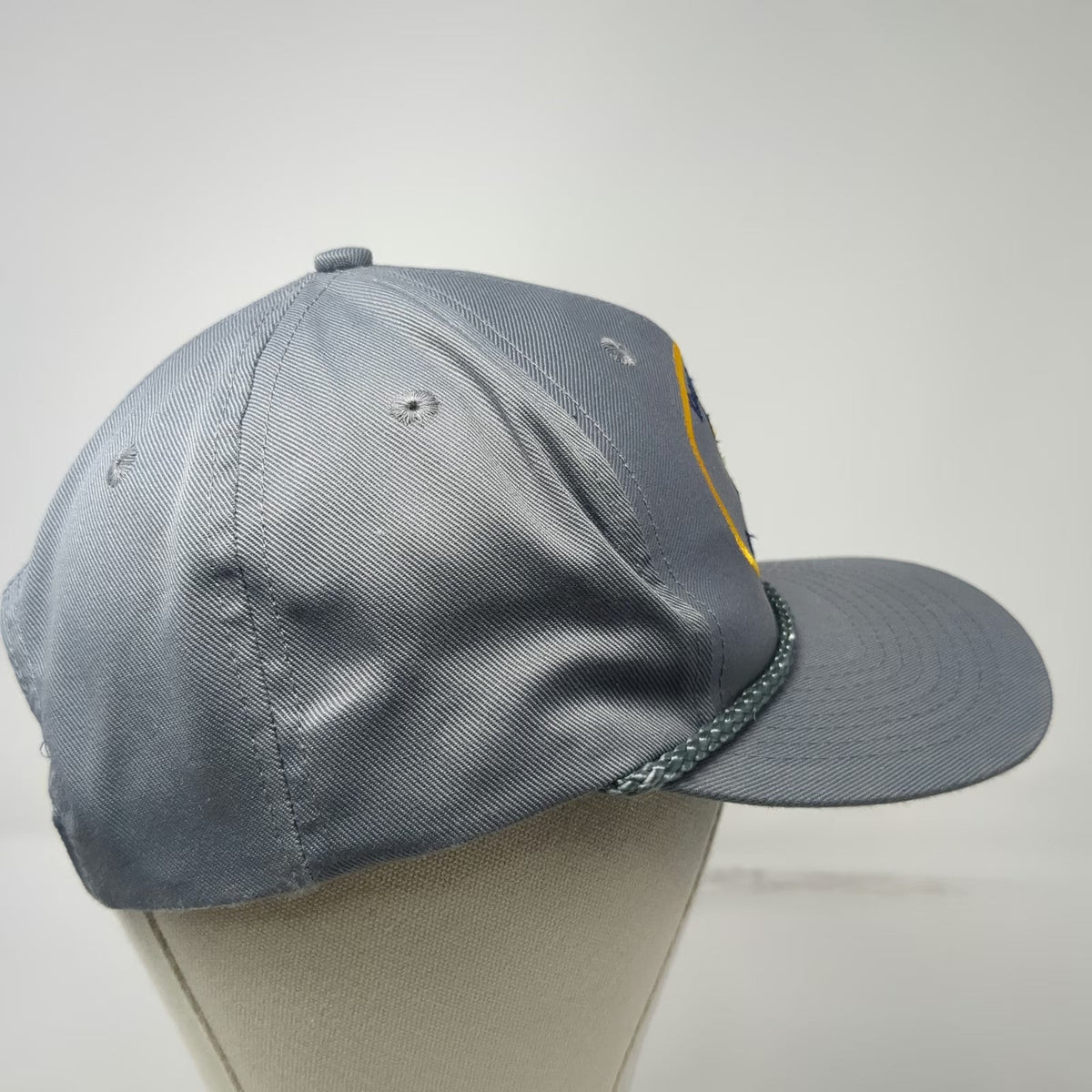 Mountaintop Marketing Snapback Gray Idaho Fish Game Wildlife Rope Hat Vintage