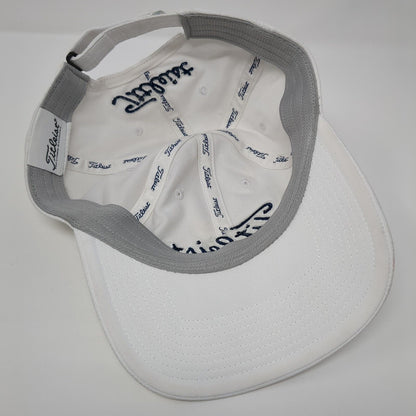 Titleist Pro V1 Strapback Golf Hat White One Size Embroidered 6 Panel