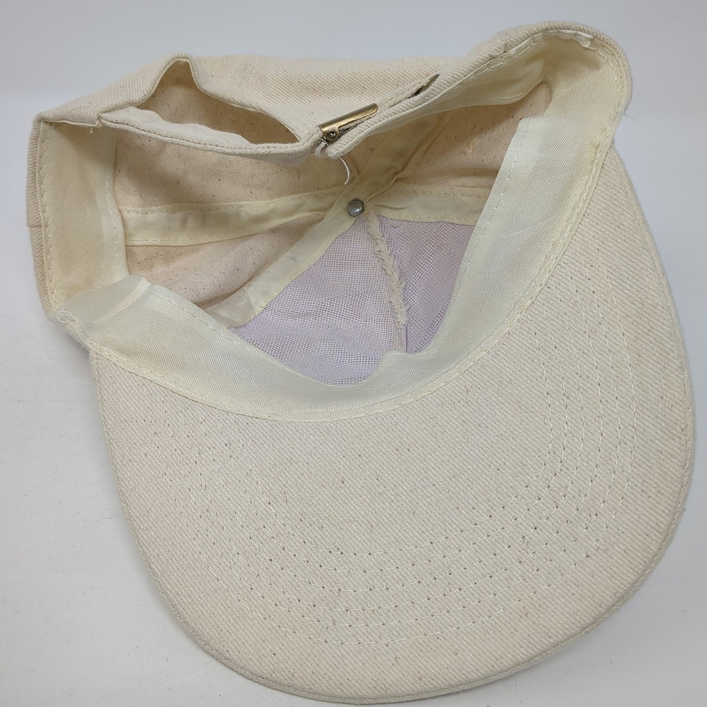 International Slideback Baseball Cap Beige OS Adjustable Lightweight 6 Panel