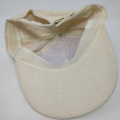 International Slideback Baseball Cap Beige OS Adjustable Lightweight 6 Panel