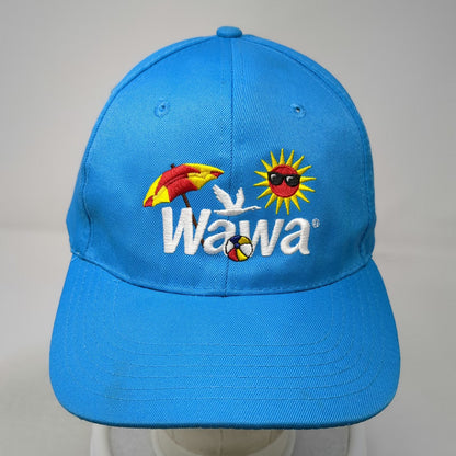 Wawa Hat Baseball Cap Blue One Size Beach Sun Umbrella Logo Polyester Strapback