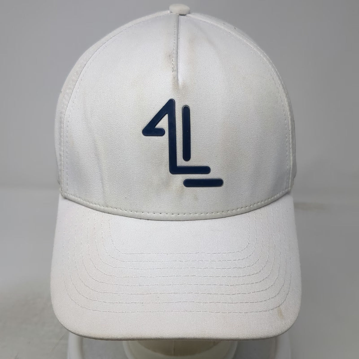 Links Life 5 Panel White Hat One Size Snapback Perforated Golf Performance