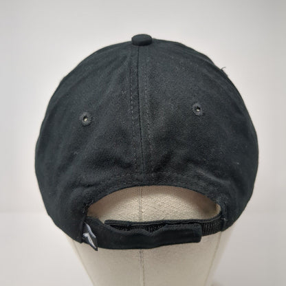 Kendall Strapback Hat Black One Size Adjustable Embroidered Pacific Headwear