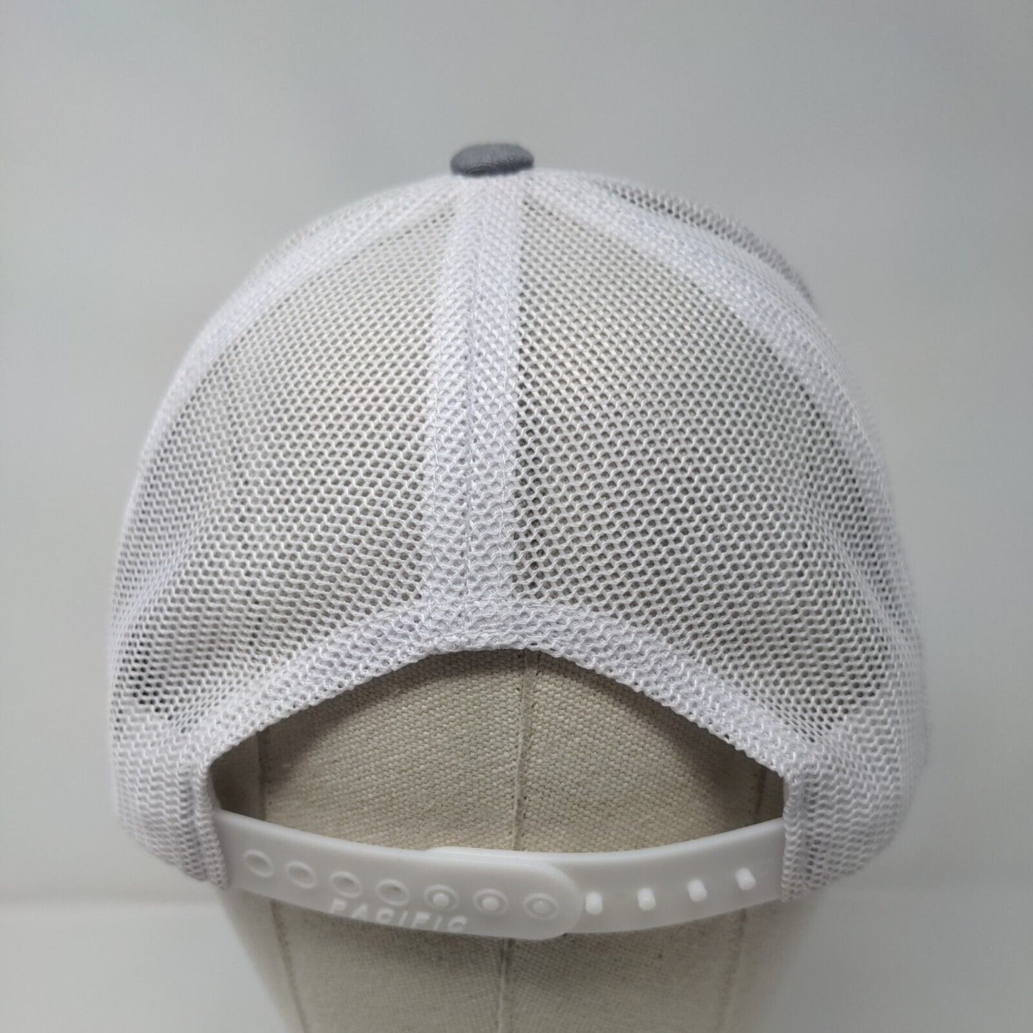 JK Snapback Trucker Hat Gray One Size Adjustable Mesh Back Pacific Headwear