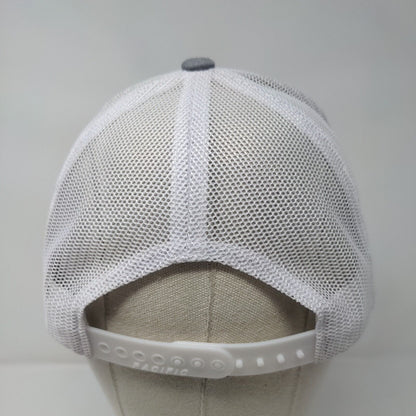 JK Snapback Trucker Hat Gray One Size Adjustable Mesh Back Pacific Headwear