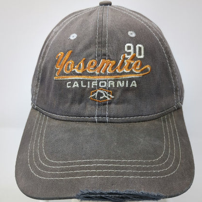 Prairie Mountain Gray One Size Baseball Cap Hat Yosemite California Distressed