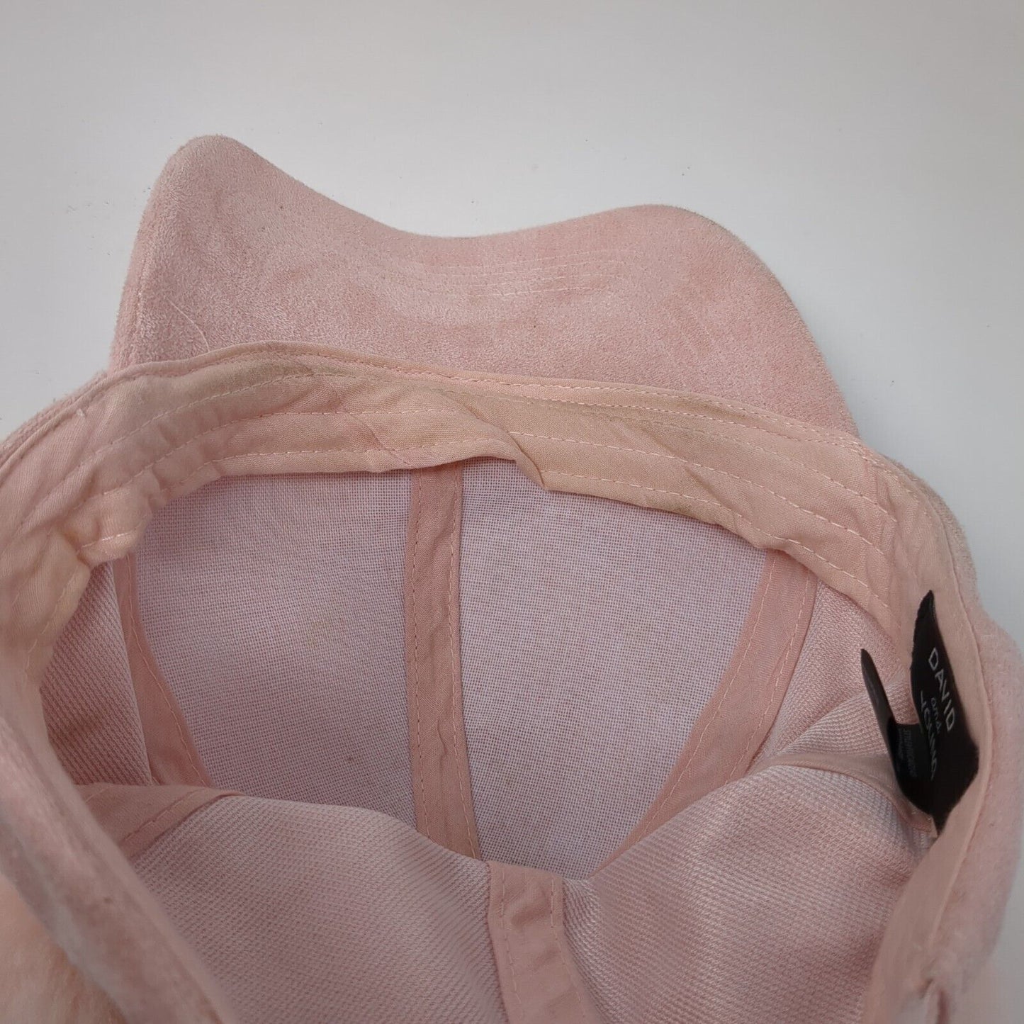 David And Young Strapback Pom Pom Hat Pink OSFM Adjustable Solid Blank