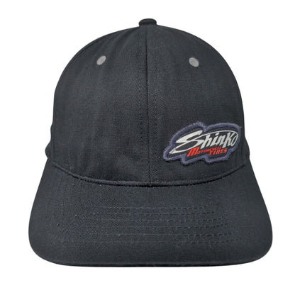 Shinko Motorcycle Tires Slideback Hat Black OSFA Adjustable Embroidered 6 Panel