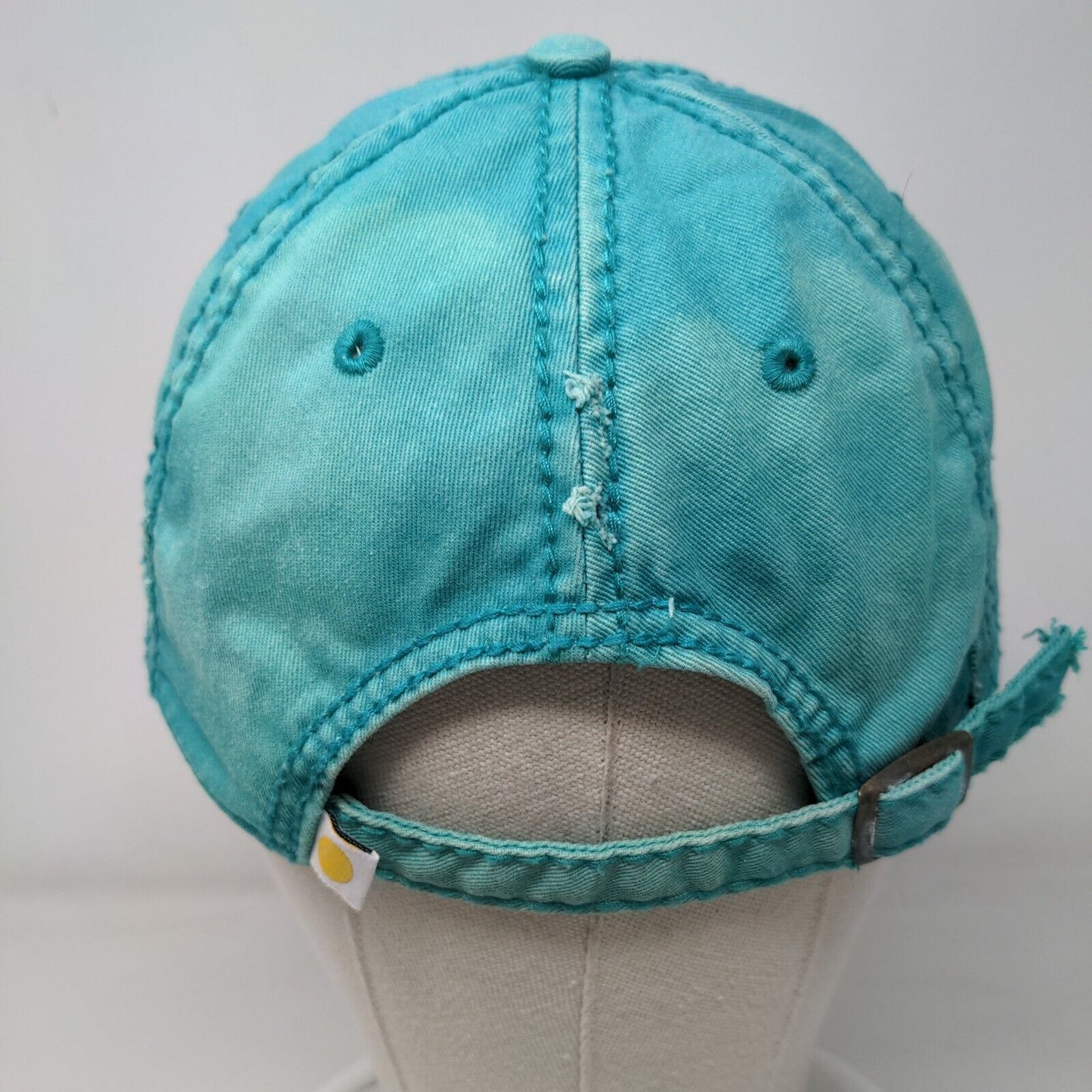 Life Is Good Flip Flops Slideback Hat Greenish-Blue One Size Embroidered