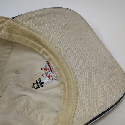 Beige Baseball Cap One Size Cape Cod Lighthouse Embroidered Strapback Cotton Hat