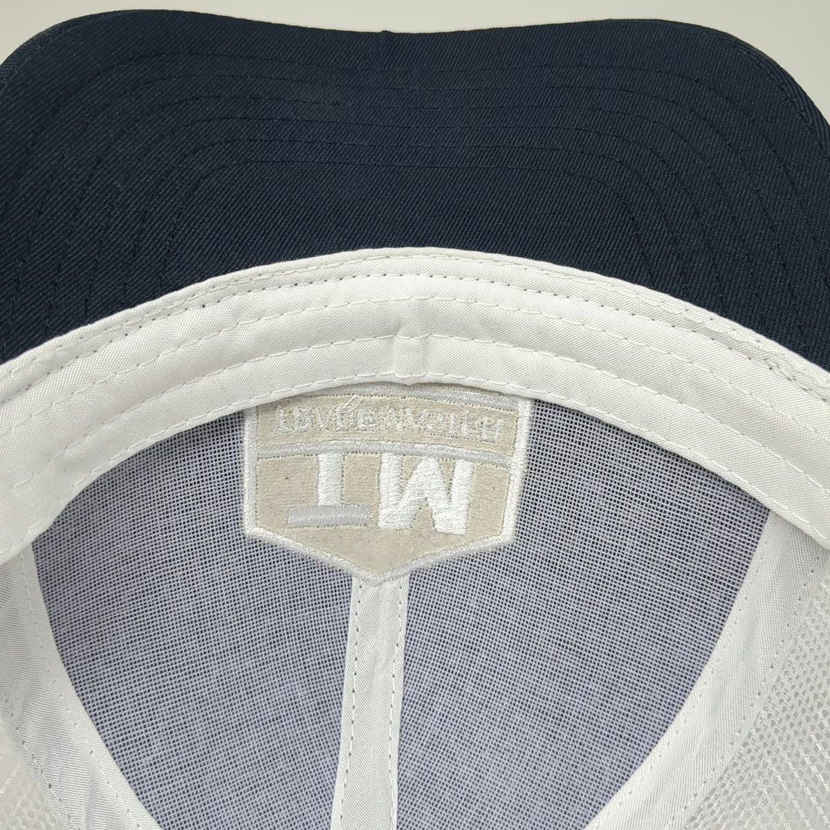 Trademaster Trucker Hat Blue One Size Snapback Mesh Embroidered Logo Workwear