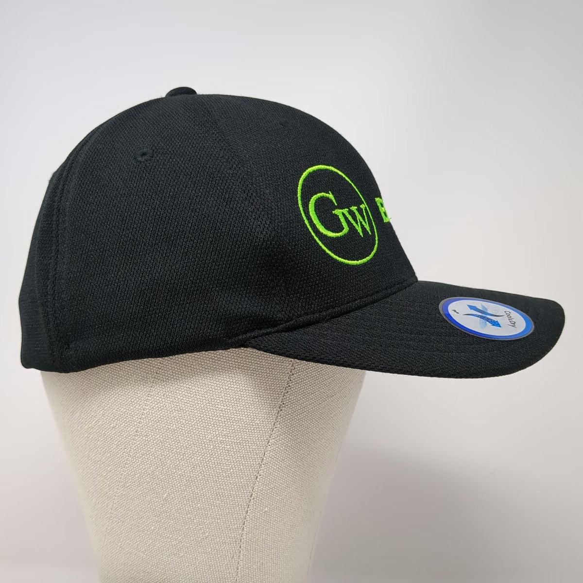 Sport-Tek Baseball Cap Black XL Flexfit Cool & Dry GW Electric Polyester Hat