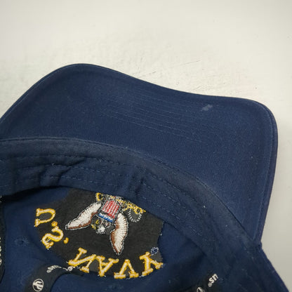 Desert Cactus Baseball Cap Blue One Size U.S. Navy Veteran Cotton Slideback Hat