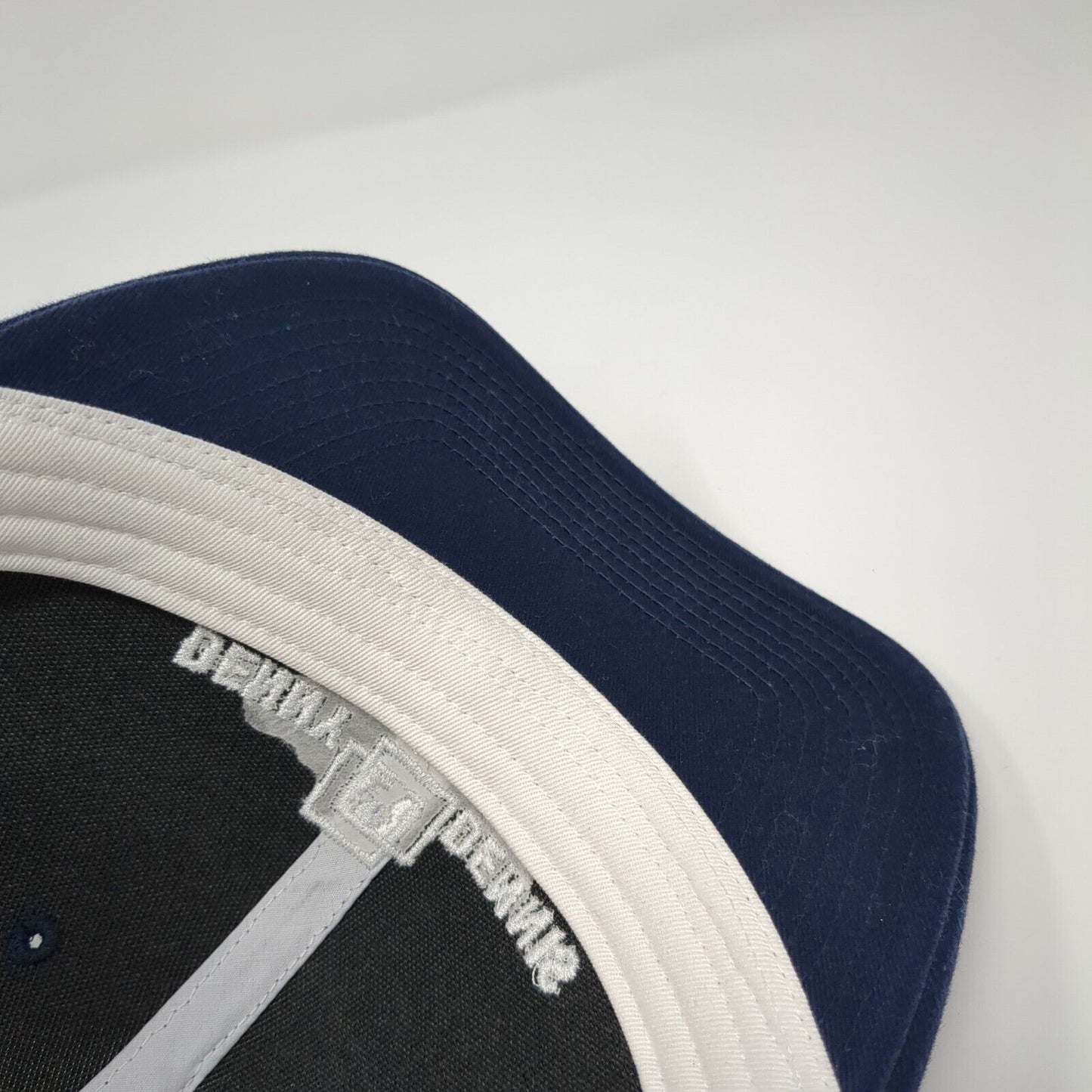 Denny Dennis Sporting Goods Snapback Trucker Hat Blue XL Mesh Back