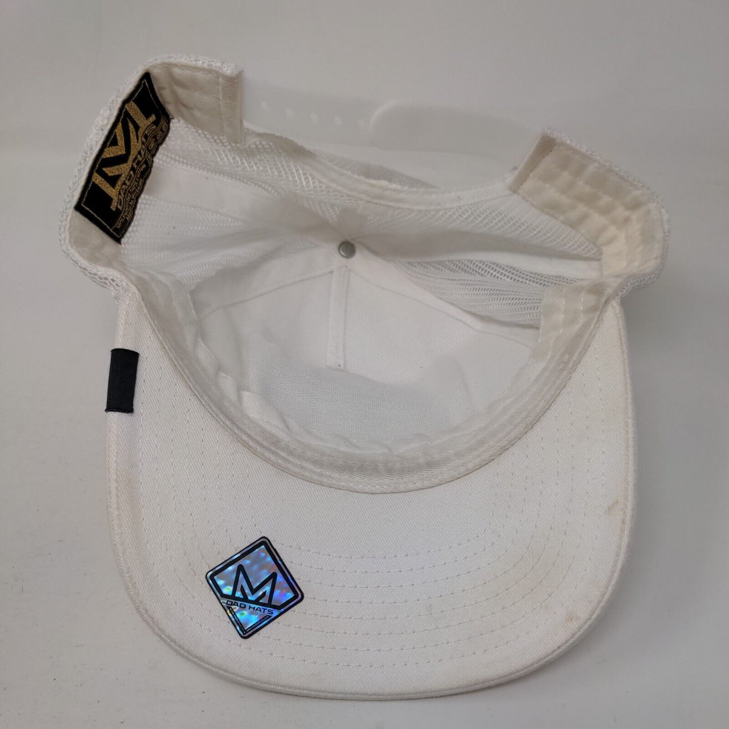 Queen Bee Snapback Trucker Hat White Embroidered Mesh Back 6 Panel Dad Hats