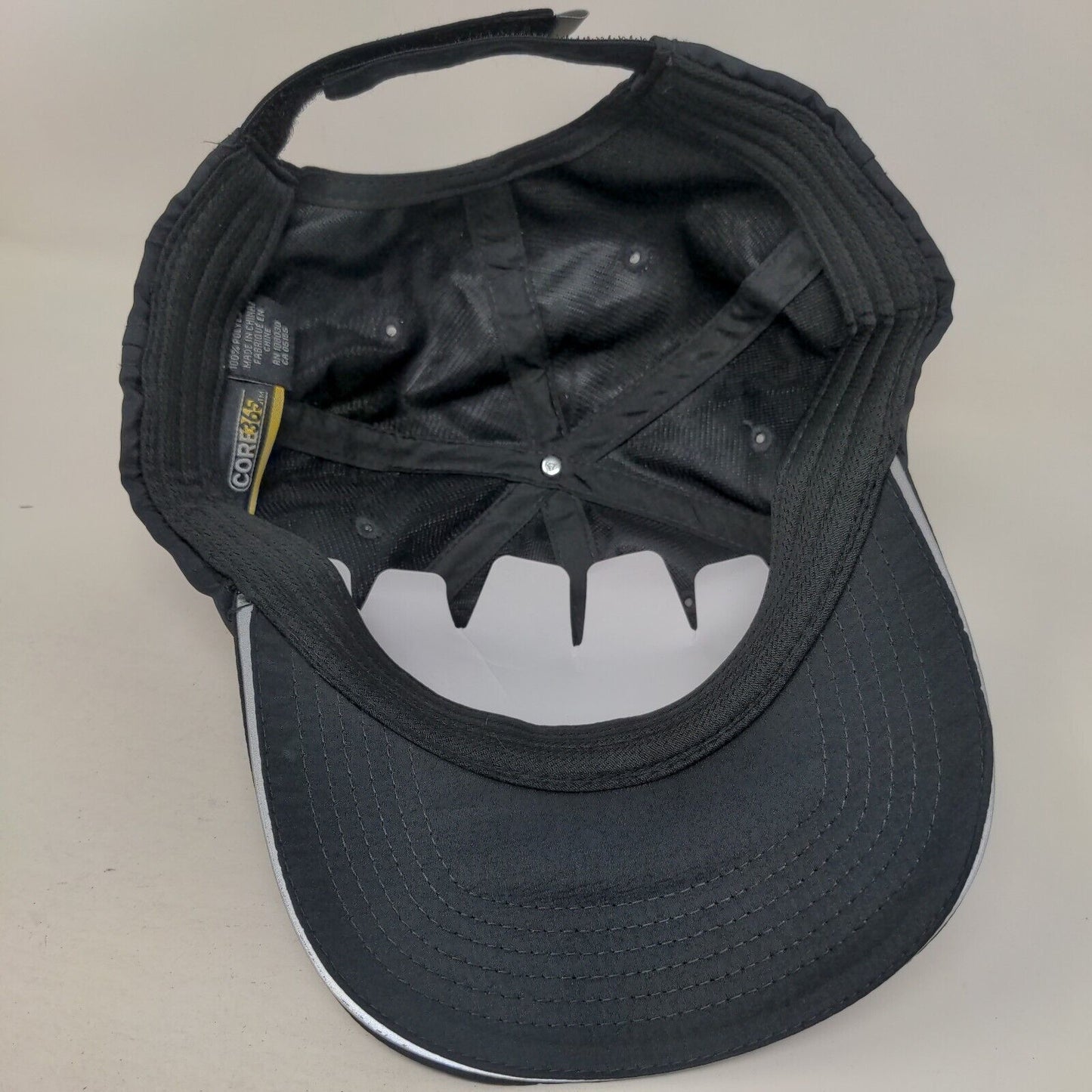 Lake Nona Strapback Hat Black One Size Adjustable Embroidered 6 Panel CORE365