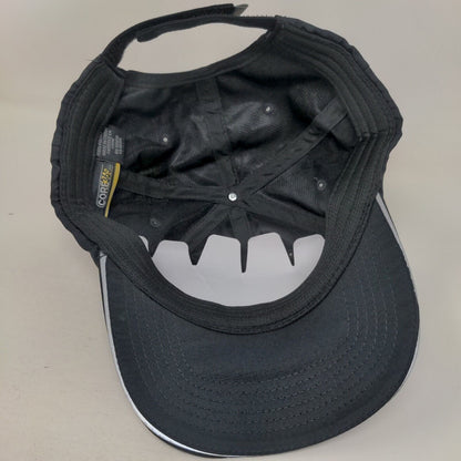 Lake Nona Strapback Hat Black One Size Adjustable Embroidered 6 Panel CORE365