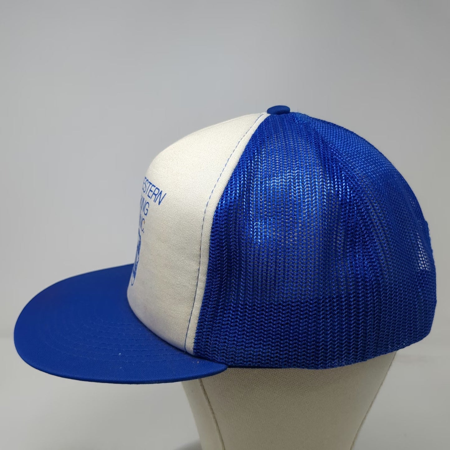 BD Cap Company Trucker Hat Blue L Northwestern Trucking Semi Snapback Vintage