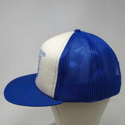 BD Cap Company Trucker Hat Blue L Northwestern Trucking Semi Snapback Vintage