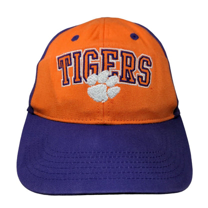 Clemson Tigers Strapback Hat Purple Orange Embroidered Logo NCAA Adjustable