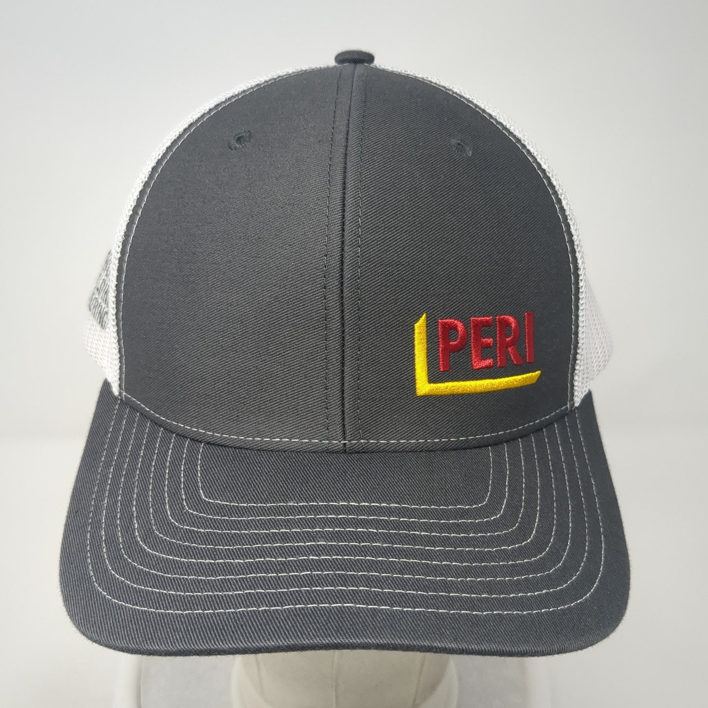 PERI Formwork Scaffolding Engineering Trucker Hat Gray One Size Mesh Back