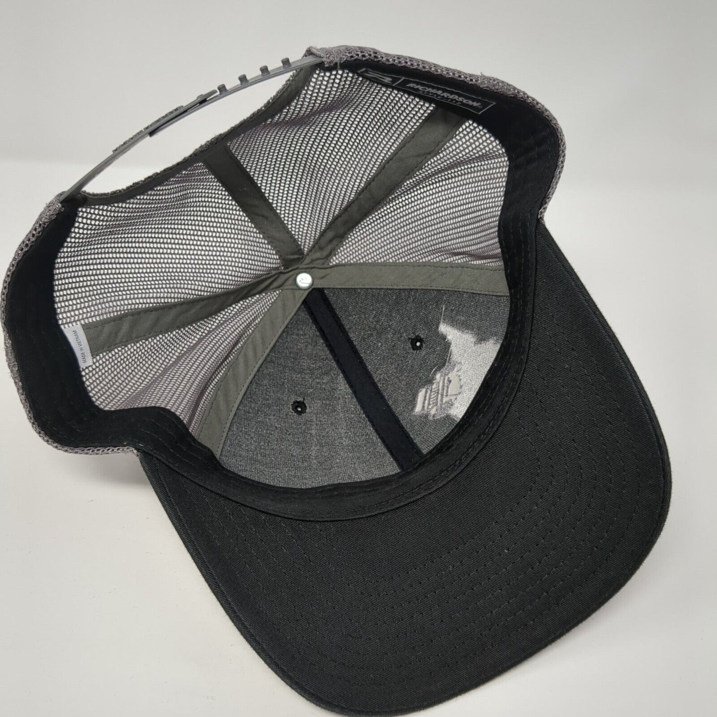 Idaho Snapback Mesh Back Trucker Hat Black One Size Richardson 6 Panel