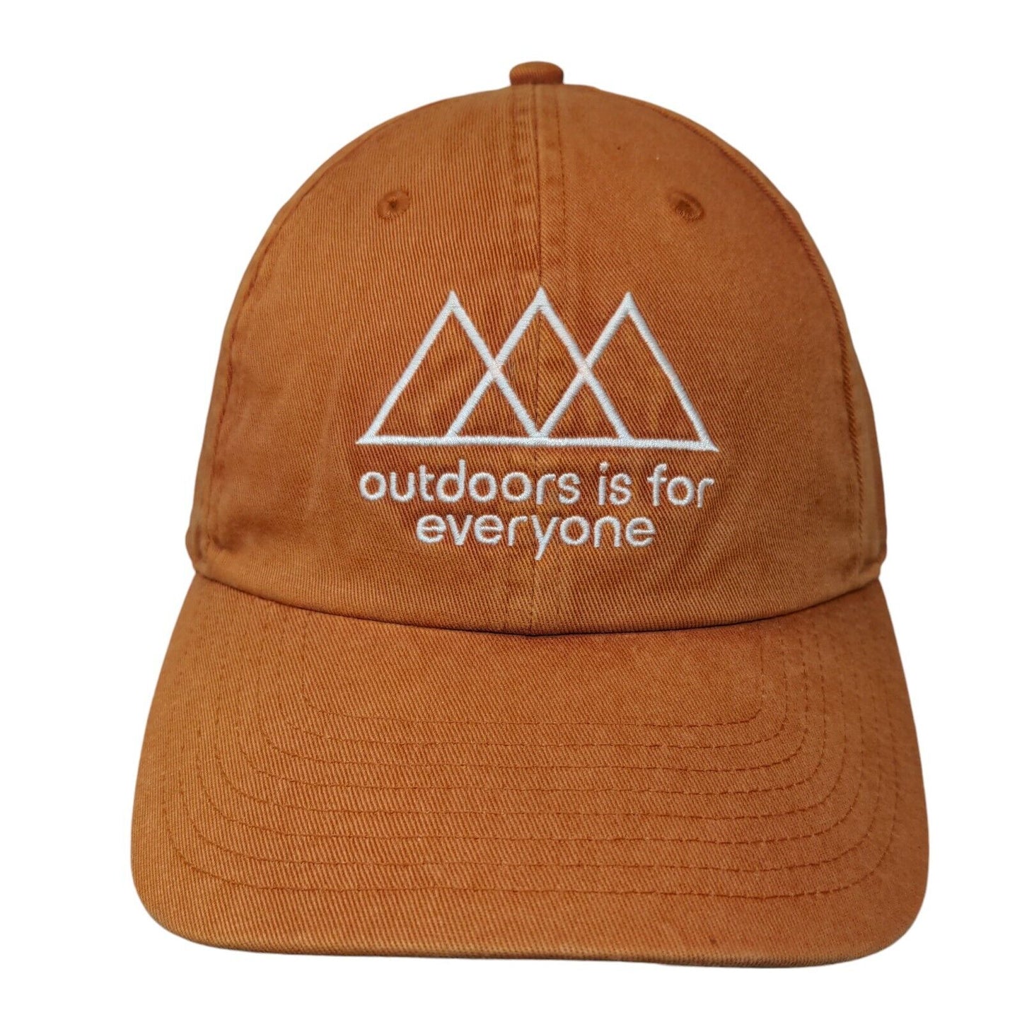 Outdoors Is For Everyone Slideback Hat Orange One Size Embroidered Merrell