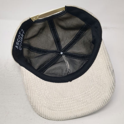 Ascot + Hart 5 Panel Beige Hat One Size Corduroy Rooster Skateboard Kapa'a Kauai