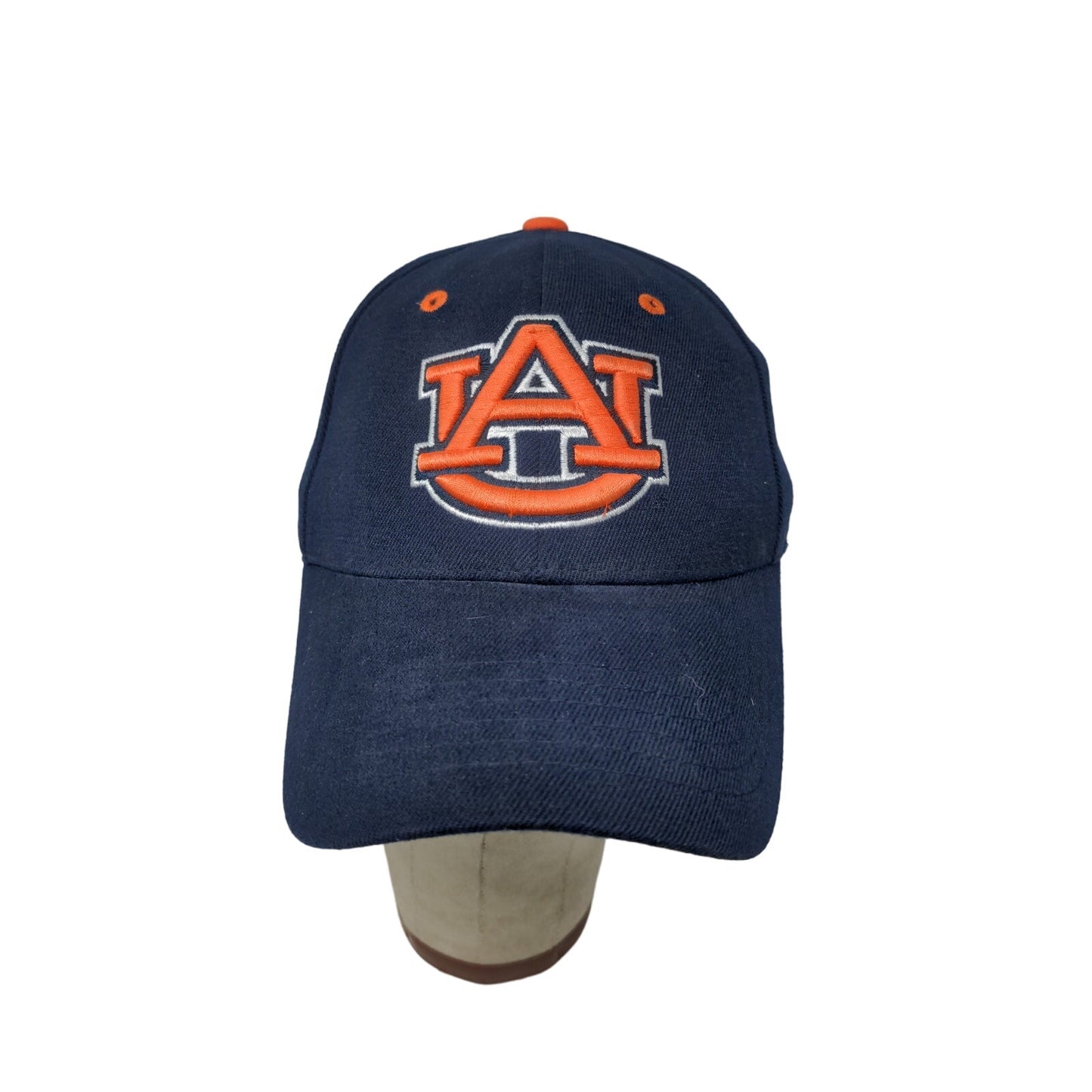 Auburn University Tigers One Fit Hat Embroidered Logo Blue & Orange