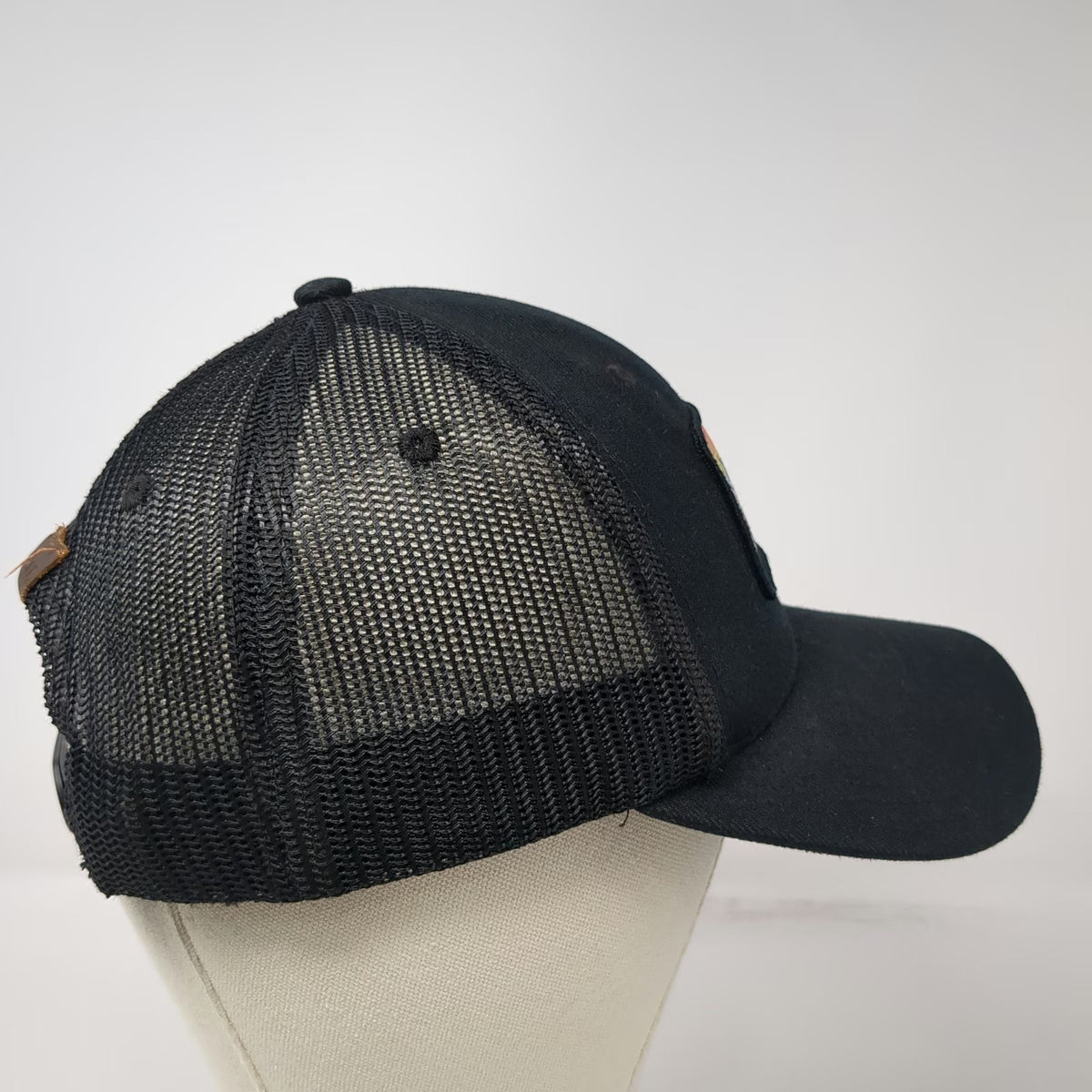 Local Crowns Trucker Hat Black One Size Colorado Mountains Patch Snapback