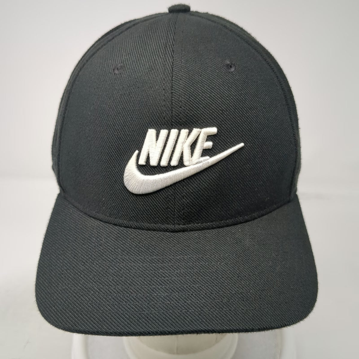 Nike Baseball Cap Black XL Dri-Fit Classic99 Embroidered Swoosh Stretch Fit Hat