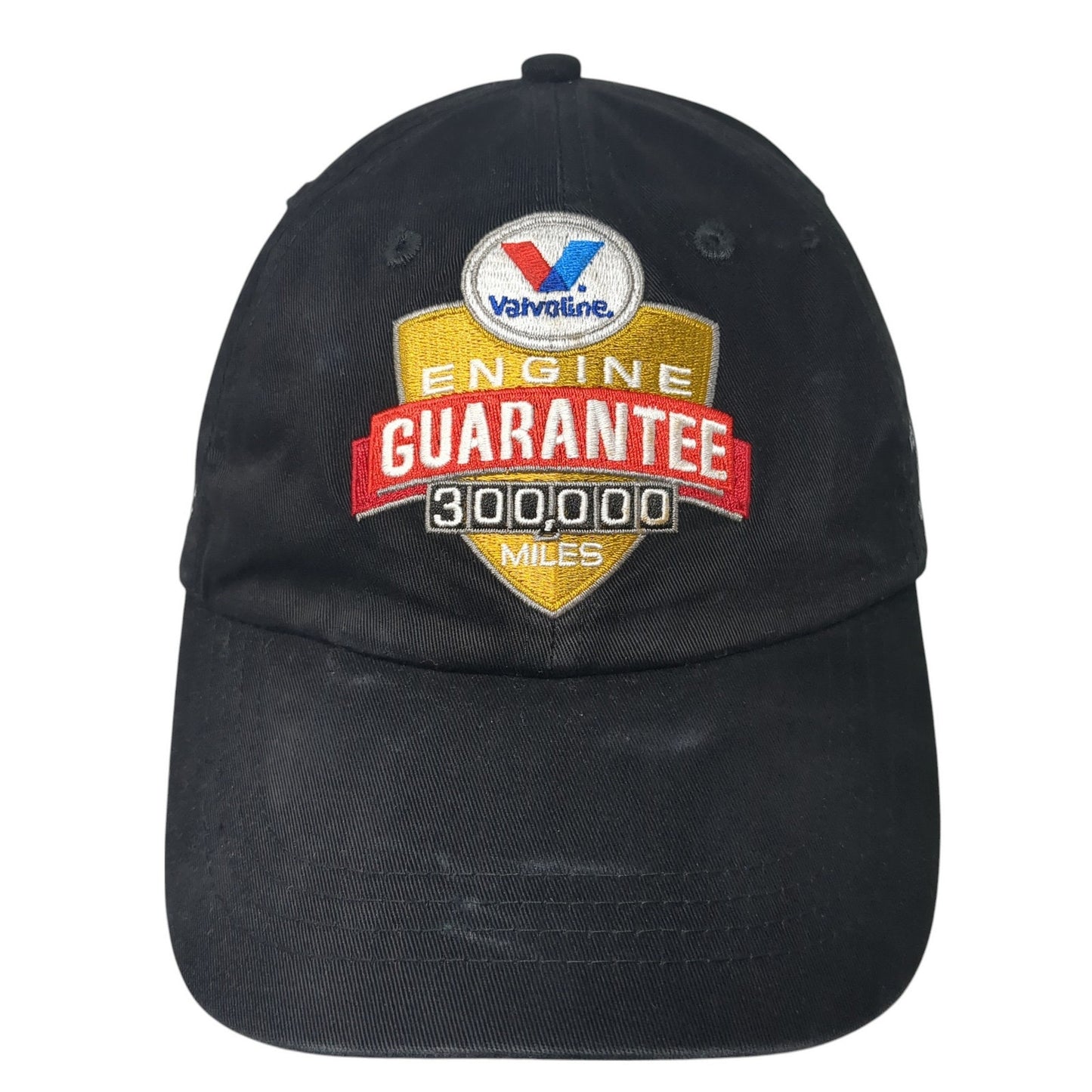 Valvoline Engine Guarantee 300,000 Miles Slideback Hat Black One Size