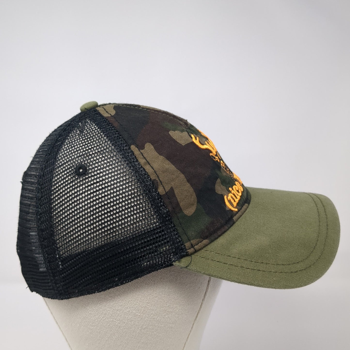 Deer Nice Rack Snapback Trucker Hat Multicolor One Size Mesh Back Camo