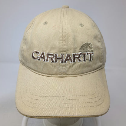 Carhartt Baseball Cap Beige One Size Strapback Embroidered Logo Cotton Hat