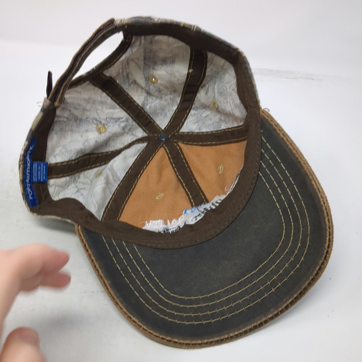 Port Authority Rhino Linings Tooele Utah Brown Camo Baseball Cap One Size Hat