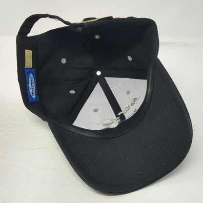 Surfware Baseball Cap Black One Size Hawaiian Islands Map Slideback Hat Cotton
