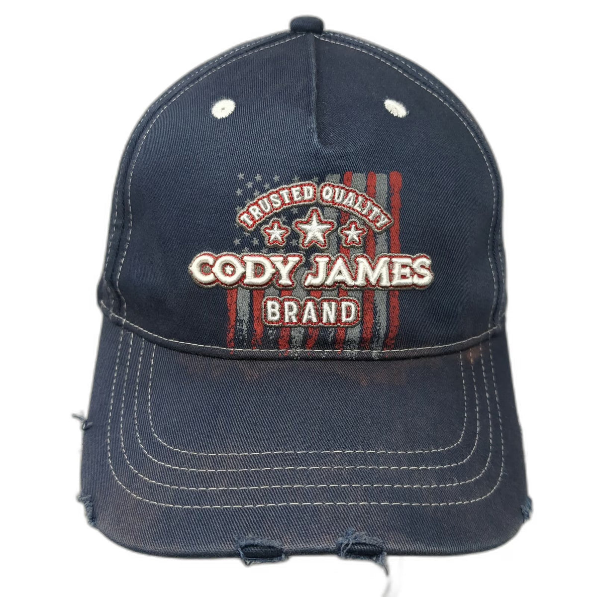 Cody James 5 Panel Blue Red Gray White One Size American Flag Stars Snapback Hat