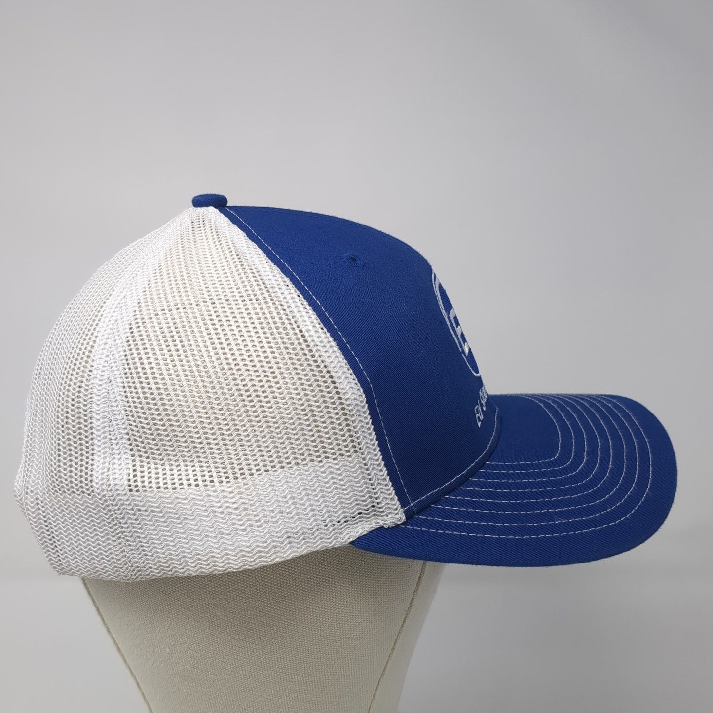 Eds Staub & Sons Trucker Hat Blue OS Adjustable Embroidered Mesh Back Richardson