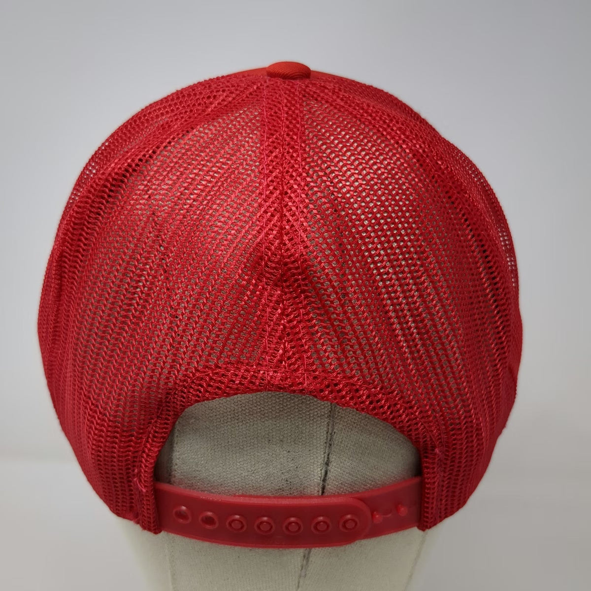 Yupoong Safeway Red One Size Trucker Hat Mesh Snapback Polyester Foam Front