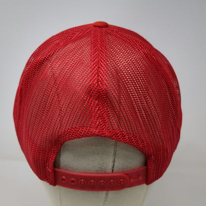 Yupoong Safeway Red One Size Trucker Hat Mesh Snapback Polyester Foam Front