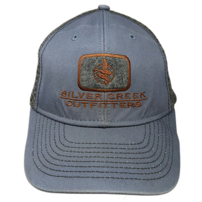 Ouray Trucker Hat Blue One Size Silver Creek Outfitters Bird Patch Snapback Mesh