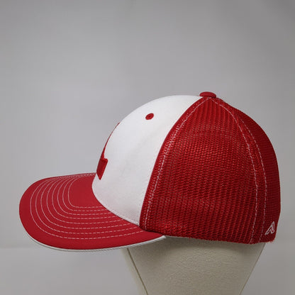 Idaho Fitted Mesh Back Trucker Hat Red 6 7/8-7 3/8 Pacific Headwear